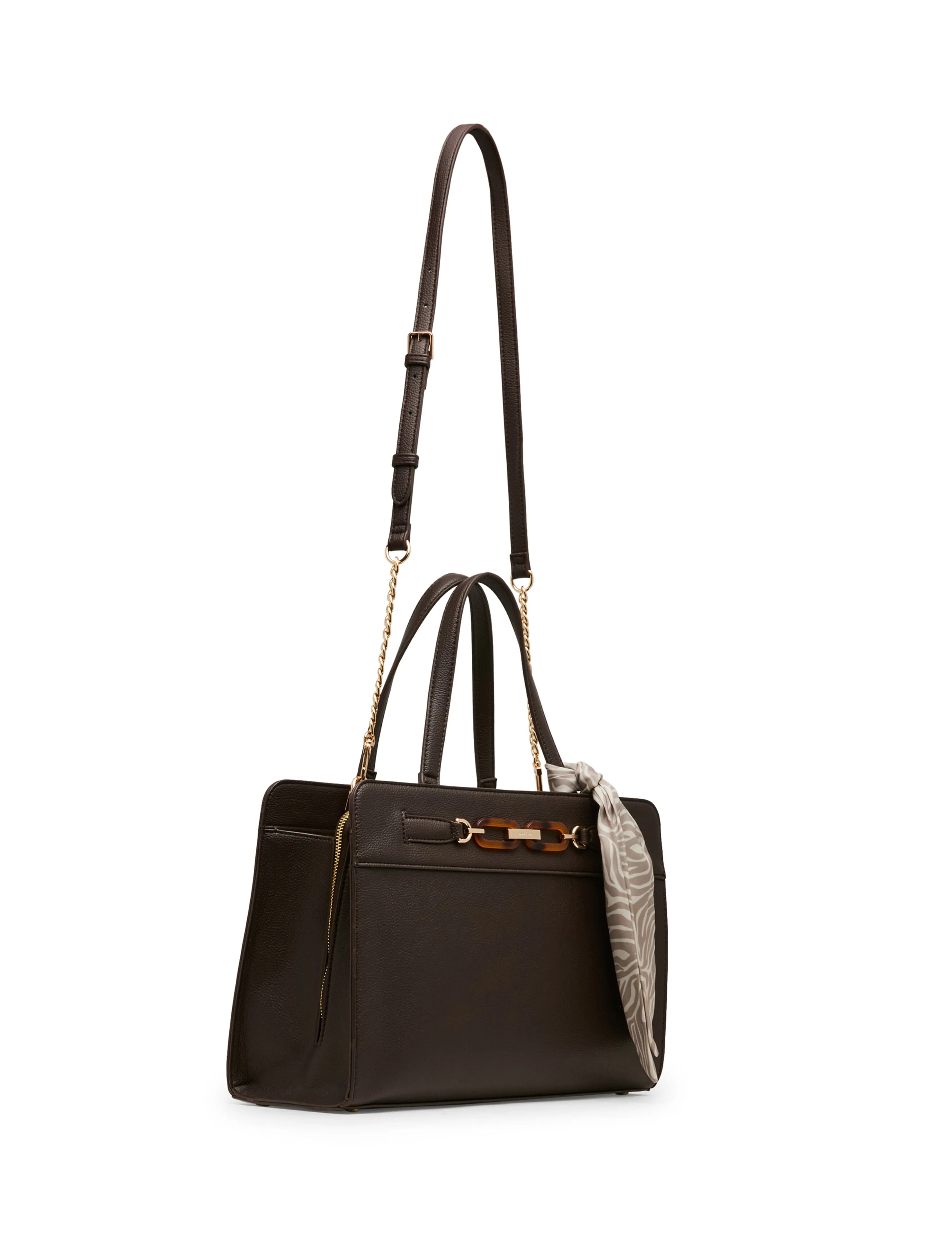 Triple Compartment Tote Bag with Scarf sold by Anne Klein product image thumbnail 5