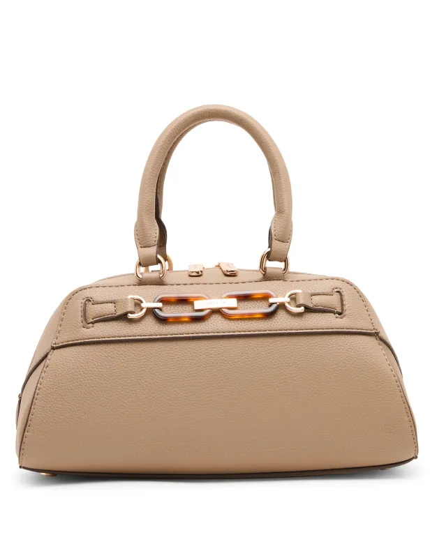 Tortoise Chain Link Satchel made by Anne Klein