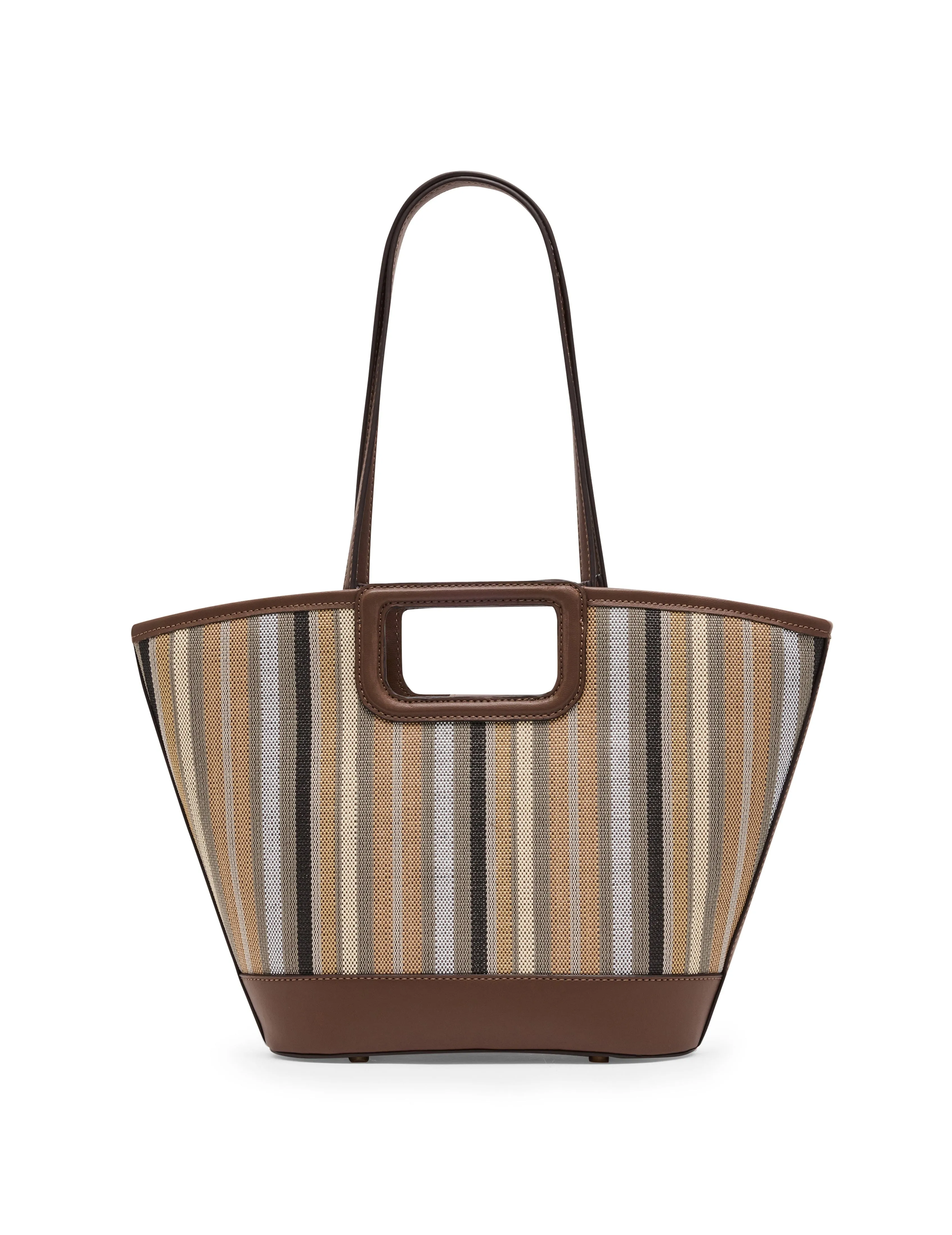 Stripe Cut Out Handle Tote sold by Anne Klein product image thumbnail 4