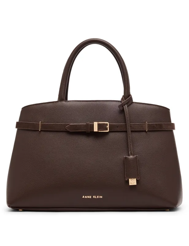 Belted Satchel with Convertible Strap made by Anne Klein