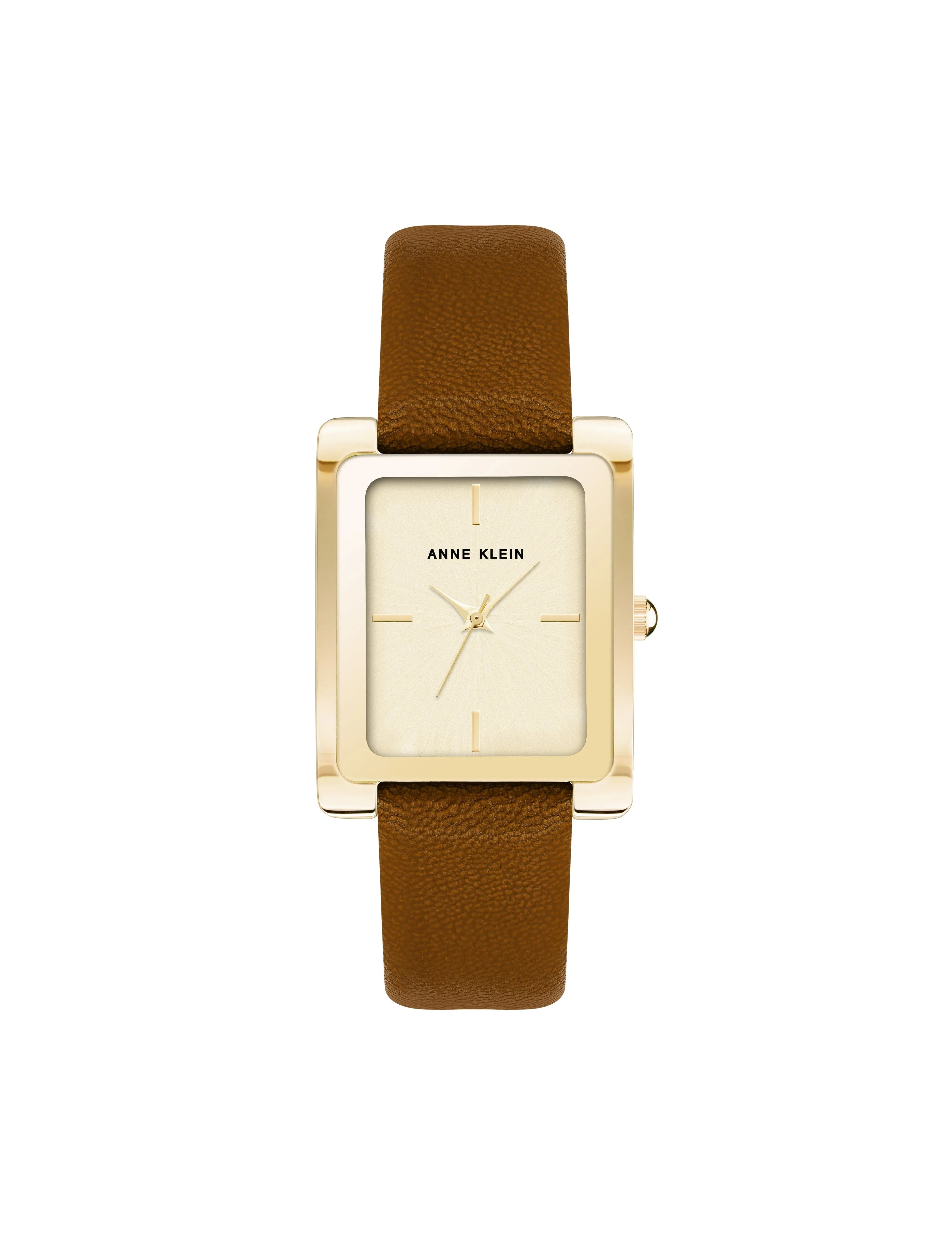 Rectangular Leather Strap Watch sold by Anne Klein