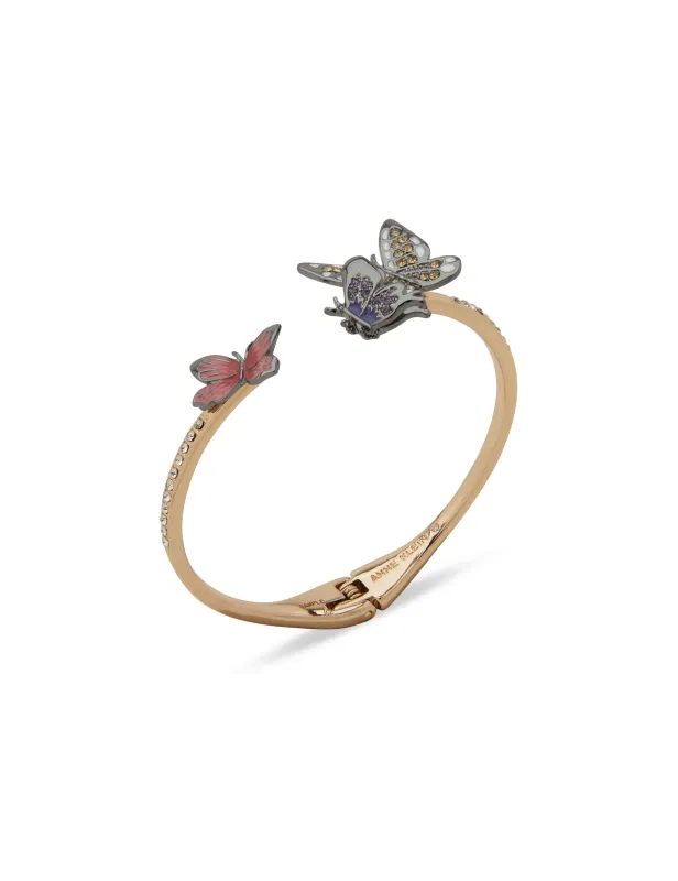 Butterfly Motif Cuff Bracelet made by Anne Klein