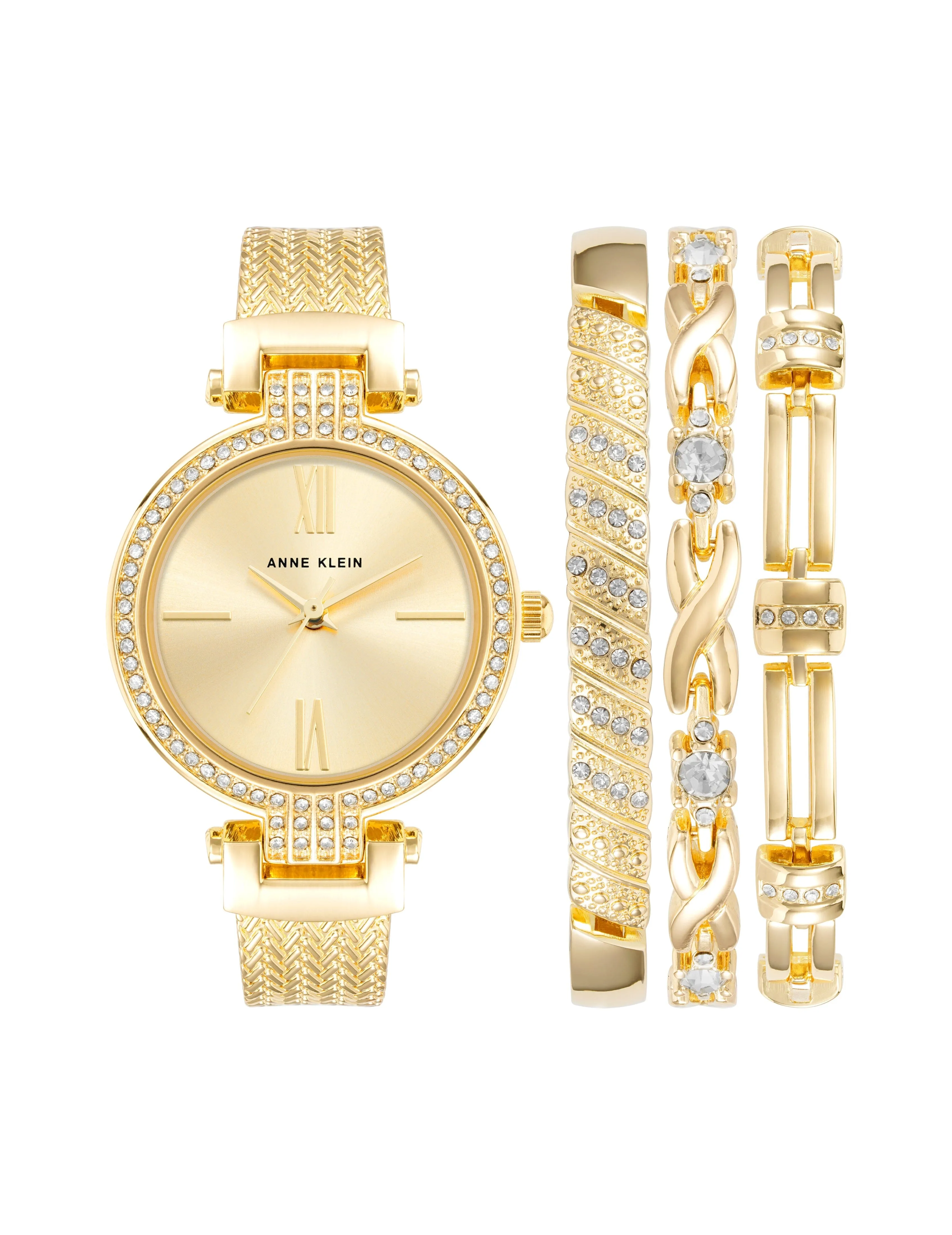 Showstopper Watch and Bracelet Set sold by Anne Klein