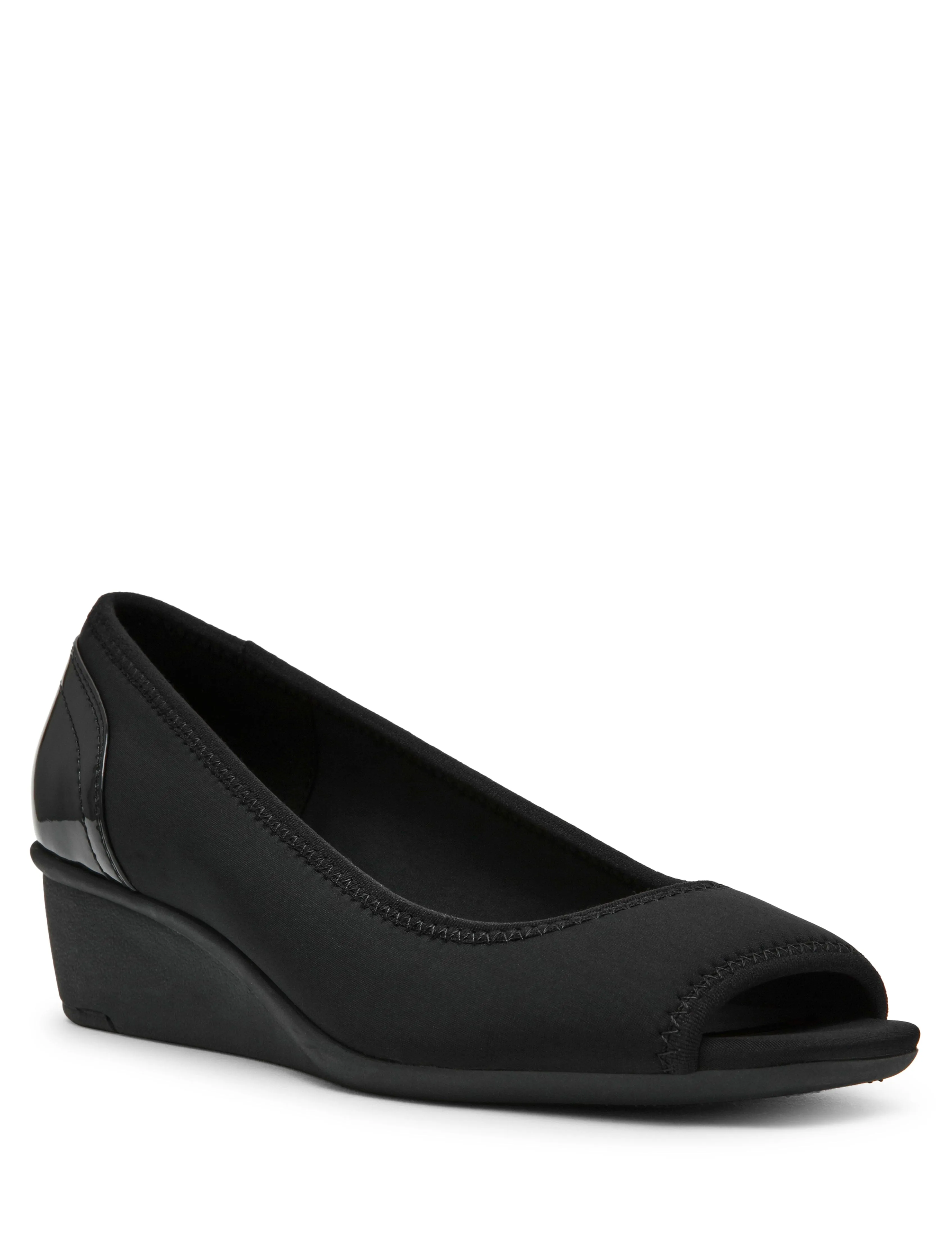 Waylynn Peep-Toe Wedge Sandal sold by Anne Klein