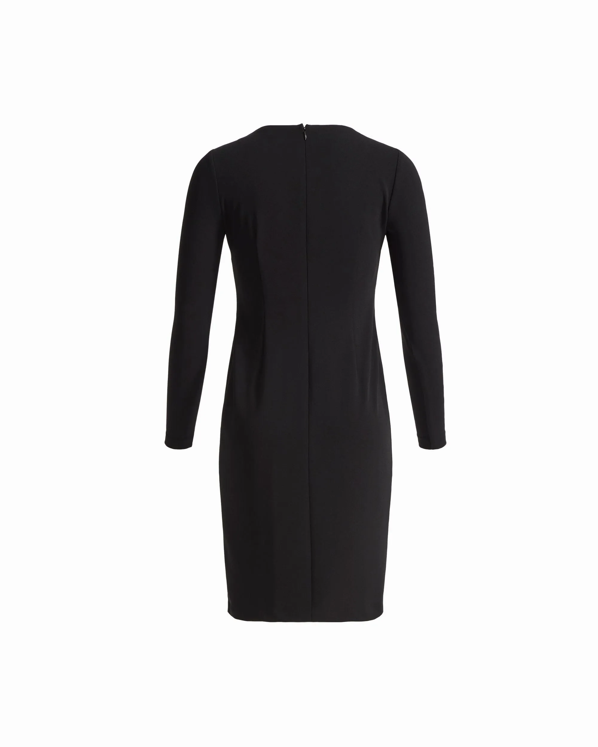 Long Sleeve Boat Neck Sheath Dress with Accent Waist sold by Anne Klein product image thumbnail 2