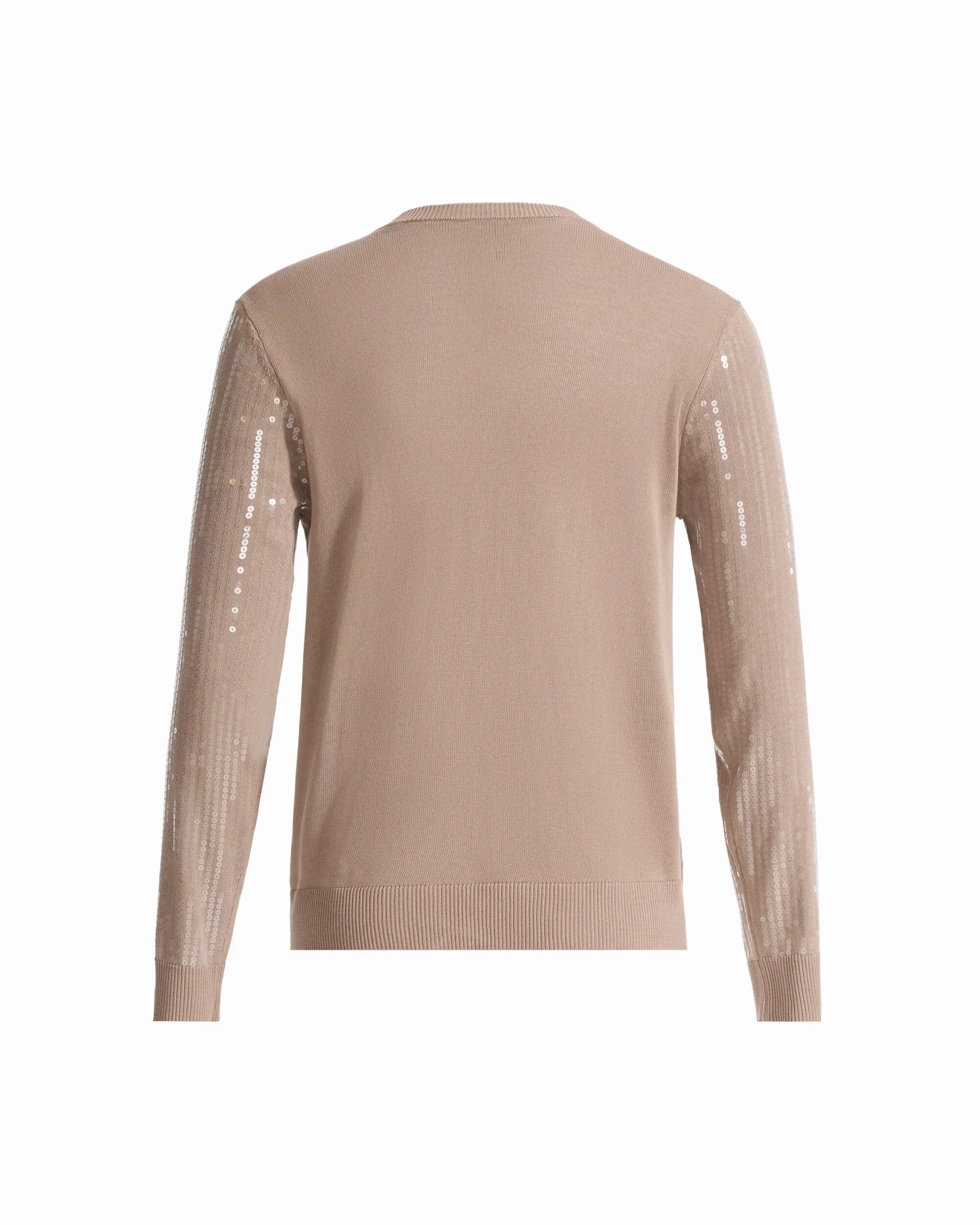 Crew Neck Button-Front Cardigan with Clear Sequins sold by Anne Klein product image thumbnail 2
