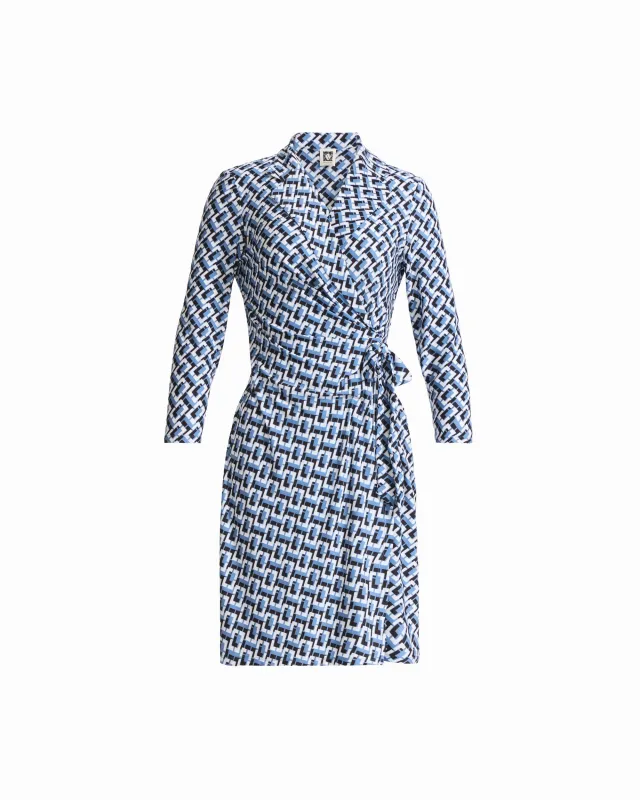 Notch Collar Long Sleeve Wrap Dress made by Kasper