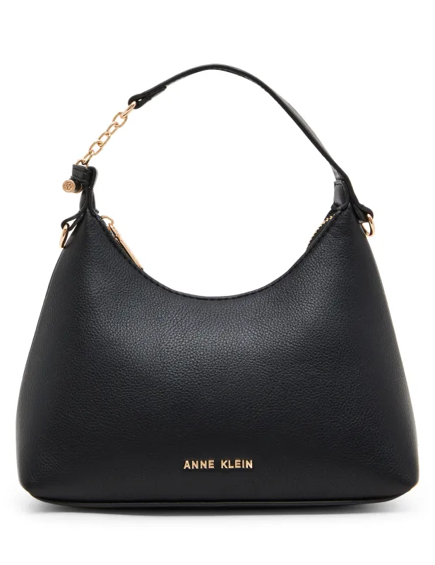 Hobo Bag with Toggle Closure and Convertible Strap made by Anne Klein