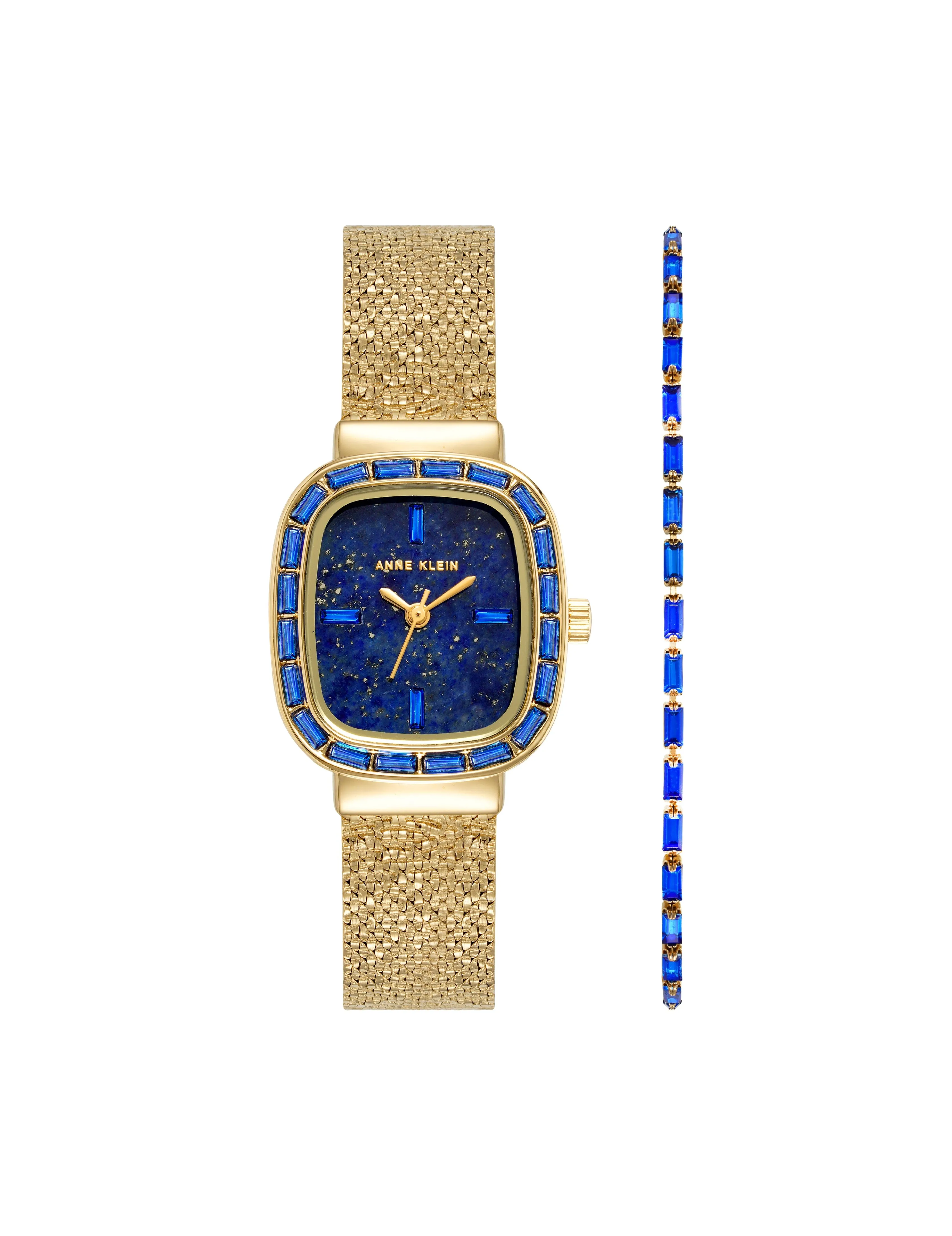 Genuine Gemstone Watch and Bracelet Set sold by Anne Klein