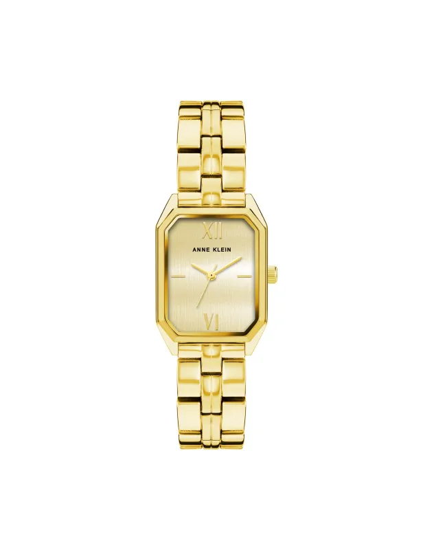 Octagonal Metal Bracelet Watch made by Anne Klein