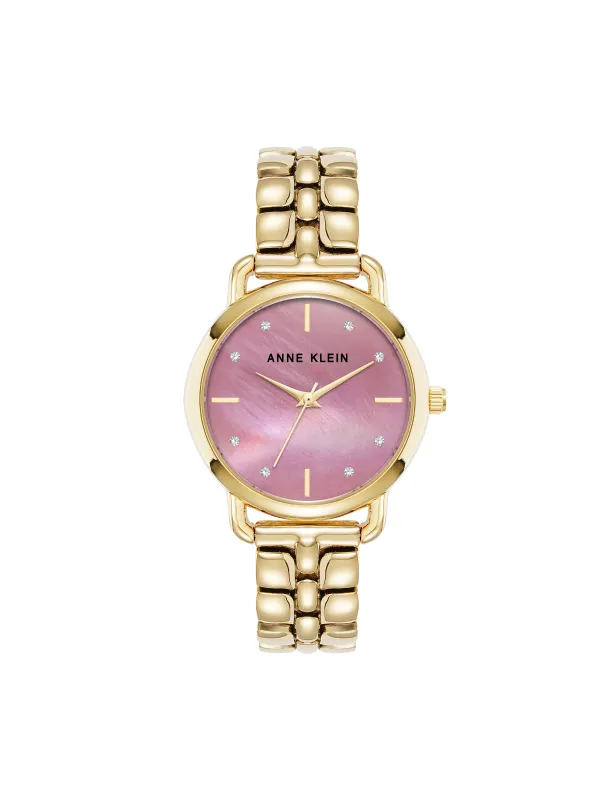 Crystal Accented Bracelet Watch made by Anne Klein