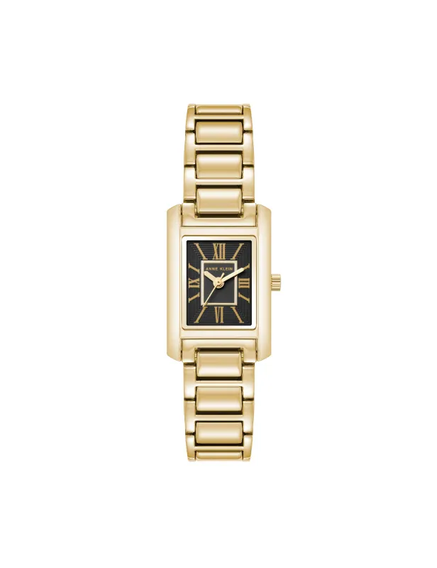 Classic Rectangular Roman Numeral Watch made by Anne Klein