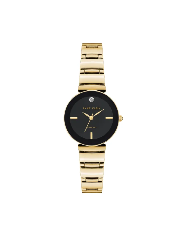 Diamond Accented Bracelet Watch made by Anne Klein