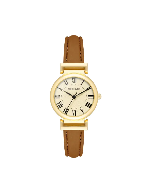 Leather Strap Classic Watch made by Anne Klein