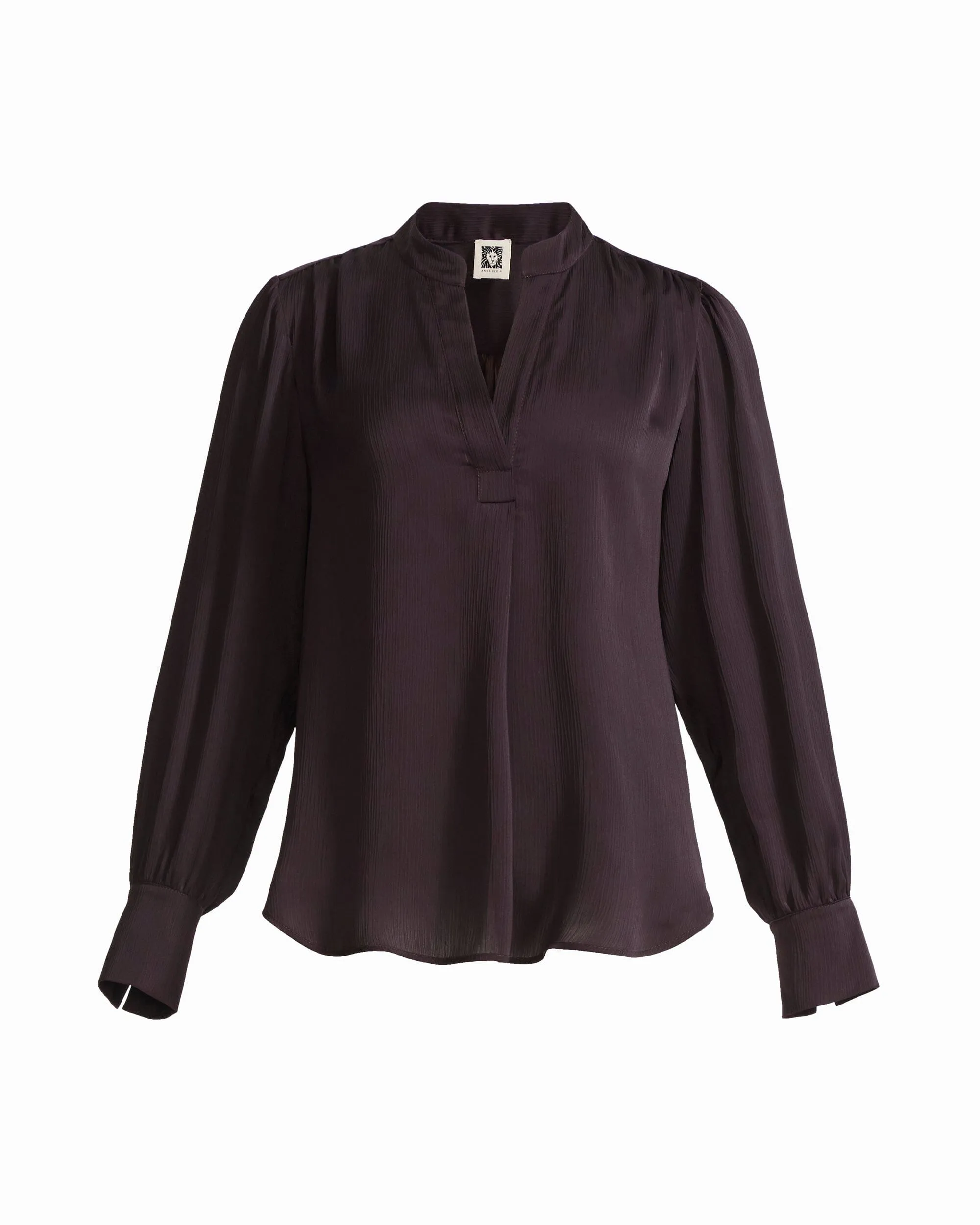 Long Sleeve Pleated Front Blouse sold by Anne Klein