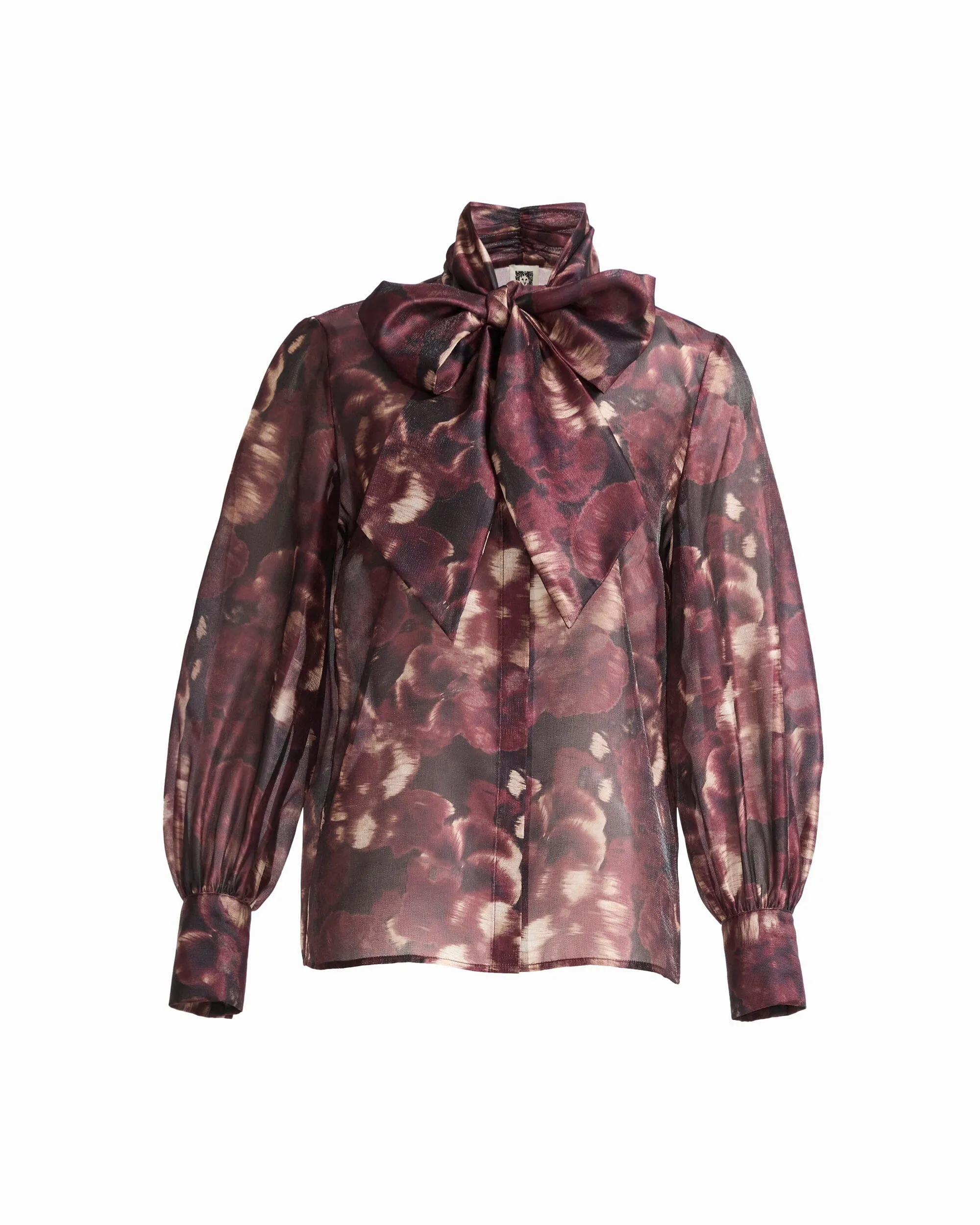 Long Sleeve Blouse With Neck Bow sold by Anne Klein