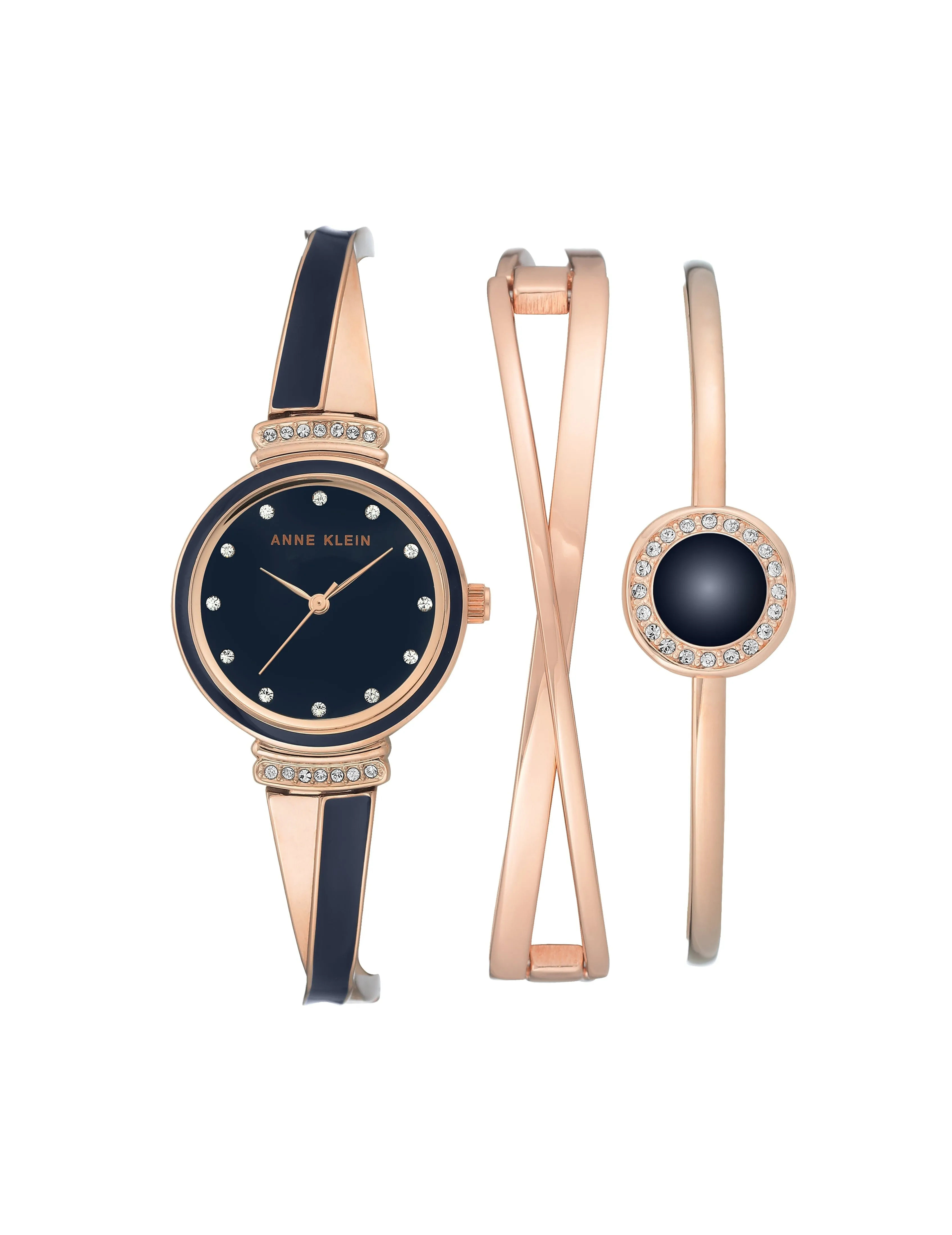 Enamel Accent Watch and Bracelet Set sold by Anne Klein