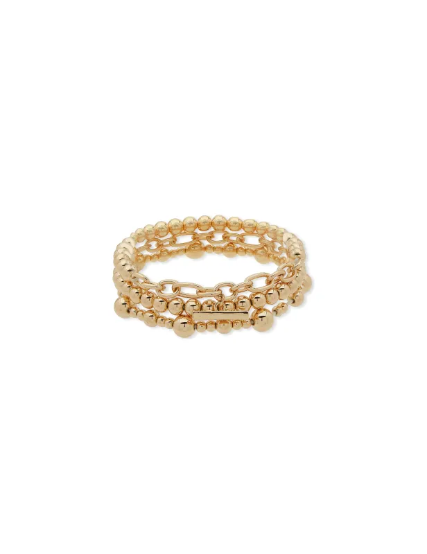 Stacked Stretch Bracelet made by Anne Klein