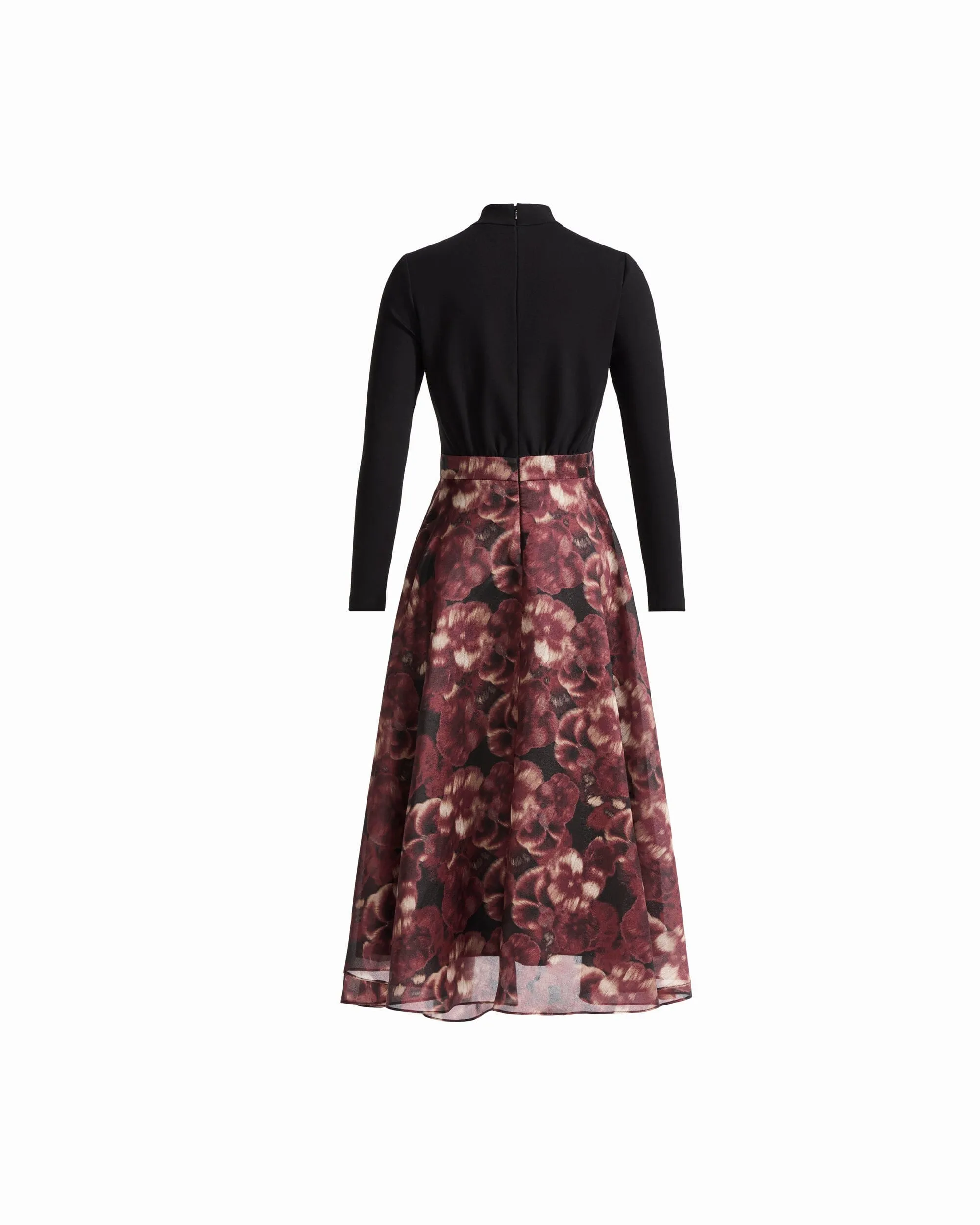Mock Neck Fit and Flare Long Sleeve Dress sold by Anne Klein product image thumbnail 5
