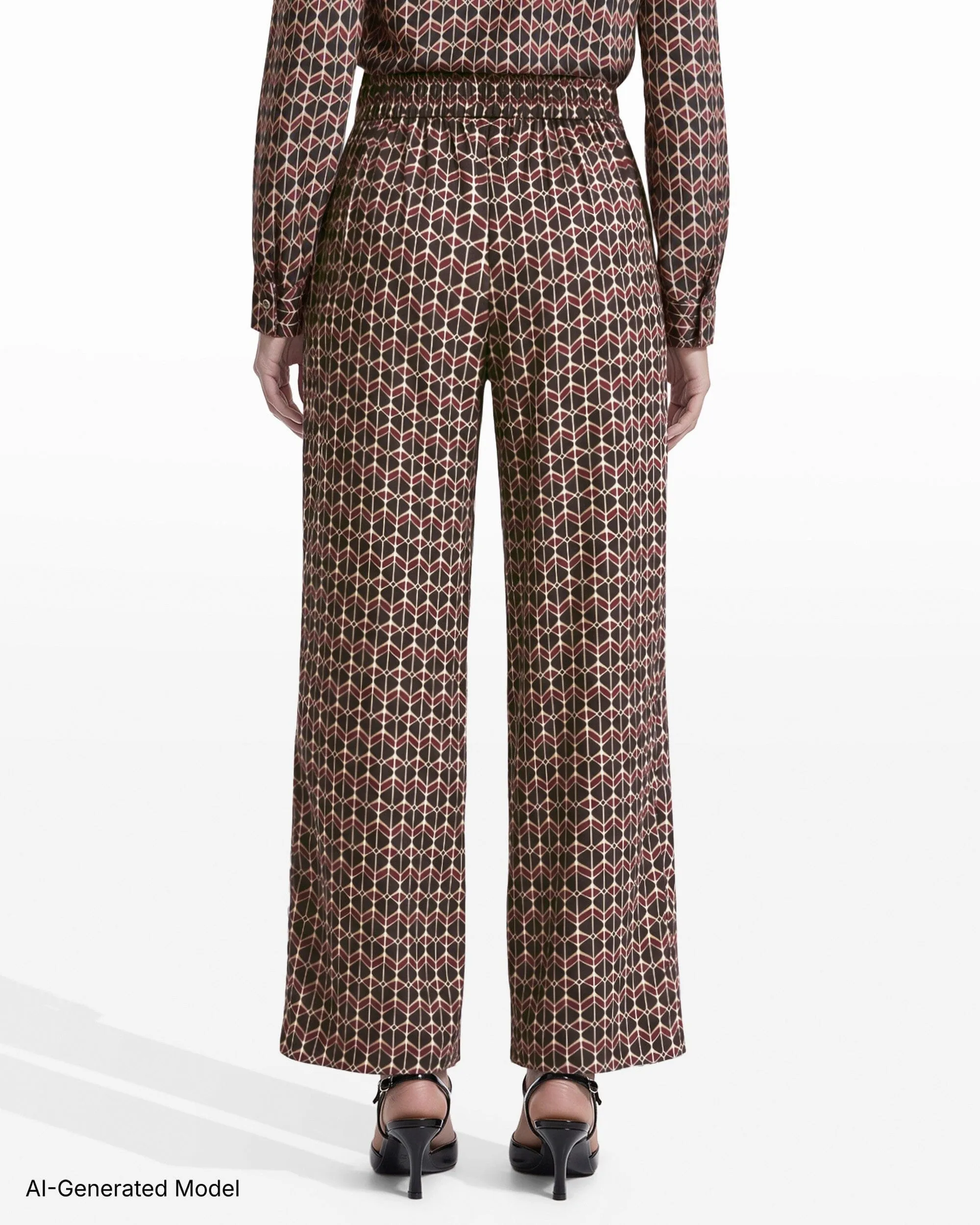 High Rise Pull-On Wide Leg Pant sold by Anne Klein product image thumbnail 2