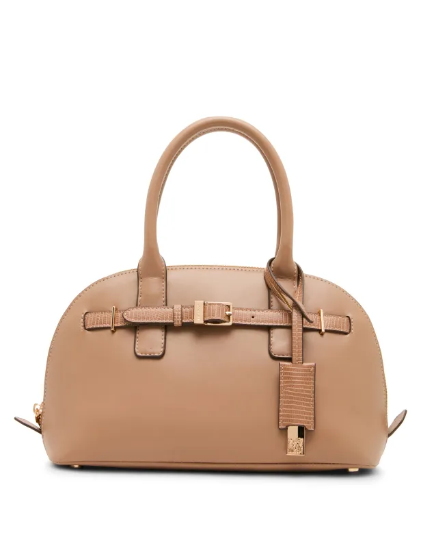 Dome Buckle Convertible Strap Satchel made by Anne Klein