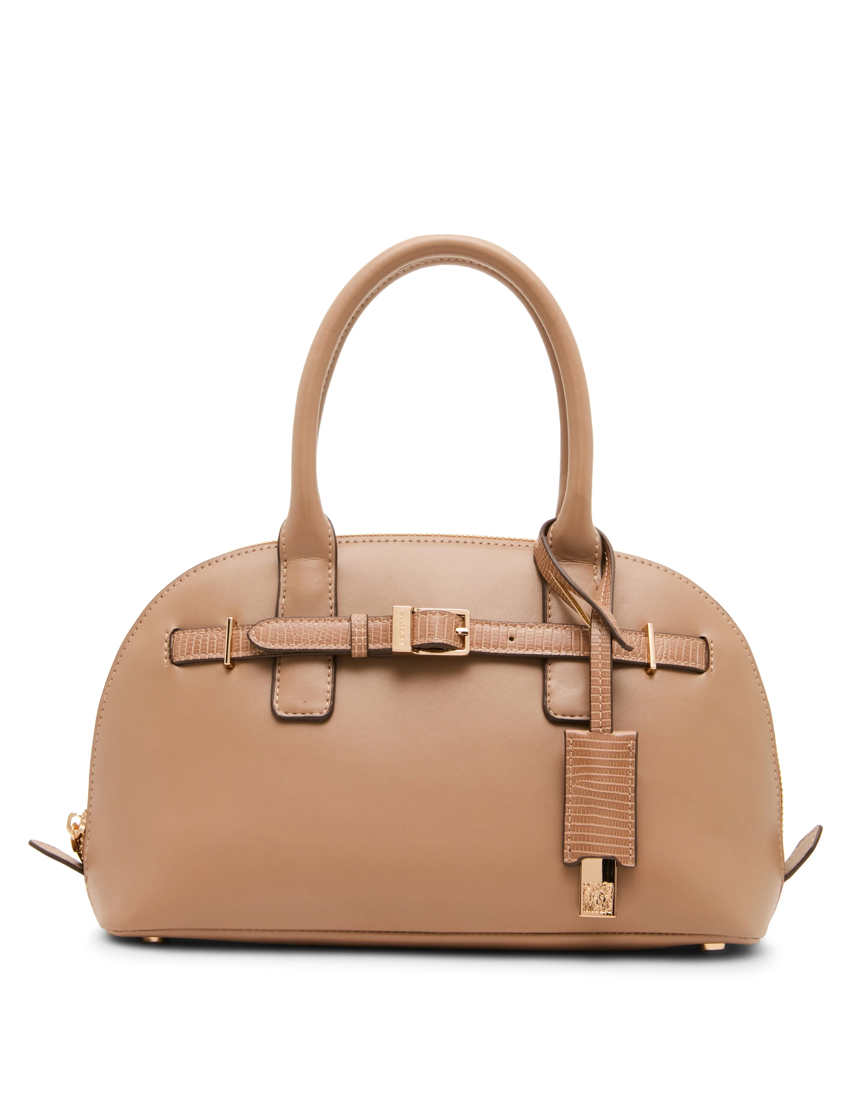 Dome Buckle Convertible Strap Satchel sold by Anne Klein