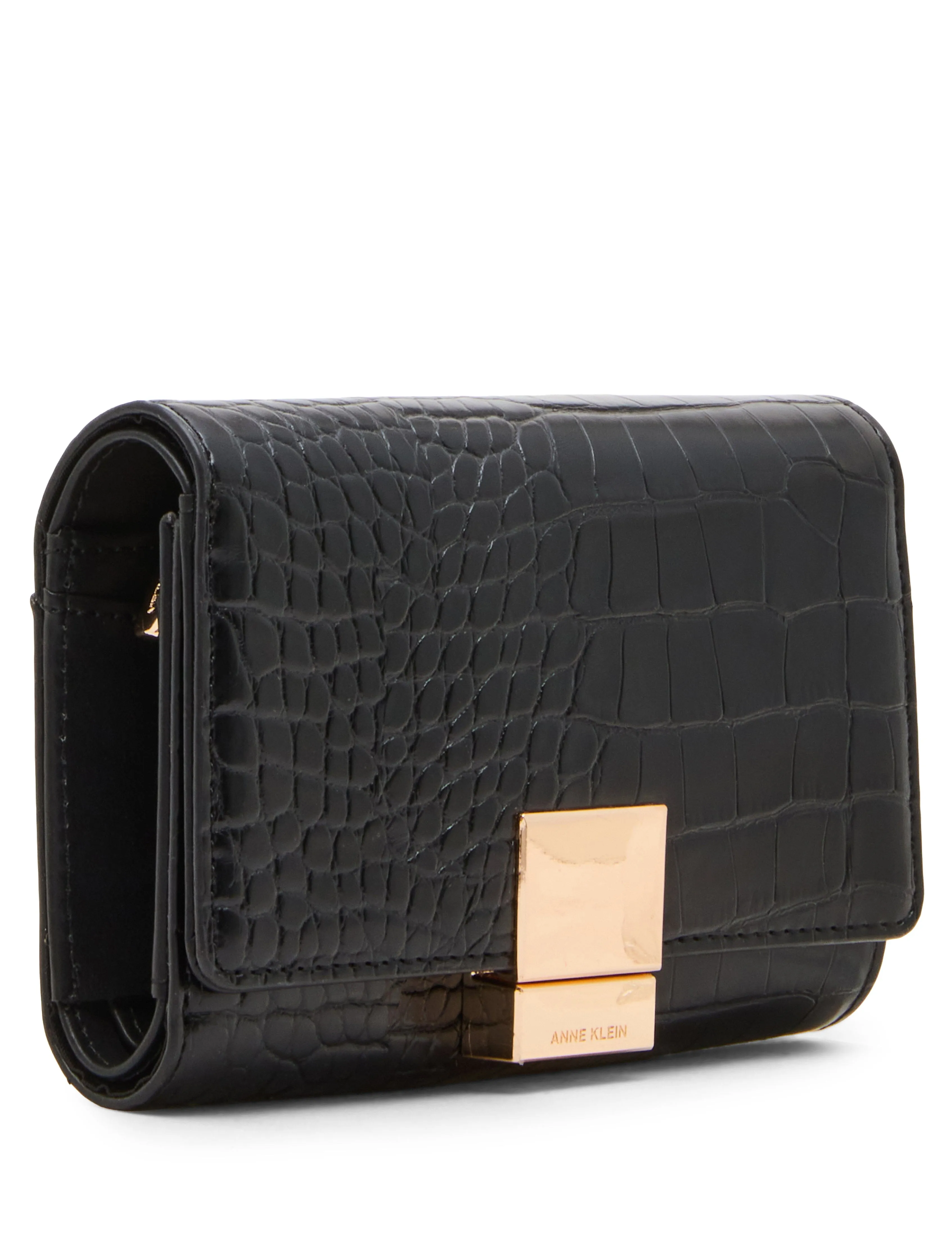Faux Croc Embossed Medium Flap Wallet sold by Anne Klein product image thumbnail 2