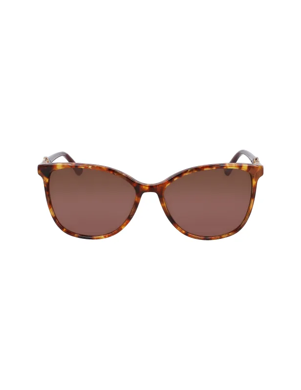 Tortoiseshell Square Leopard Print Sunglasses made by Anne Klein