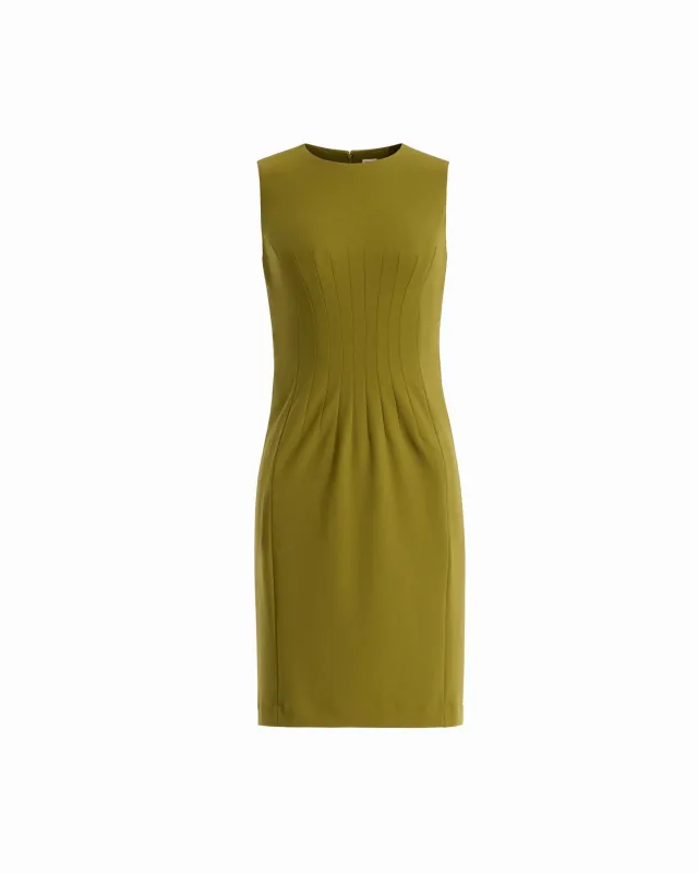 Waist Tuck Sleeveless Sheath Dress made by Kasper