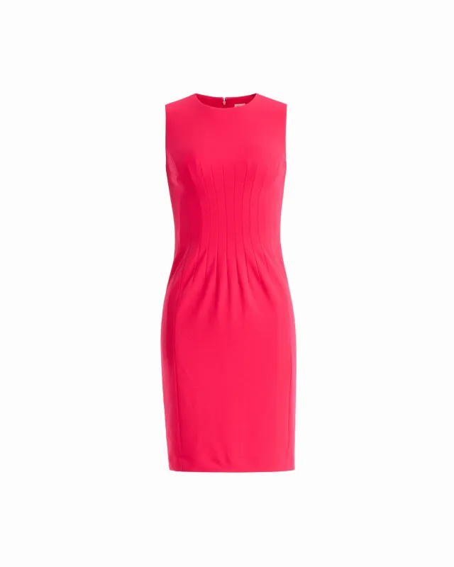 Waist Tuck Sleeveless Sheath Dress made by Kasper