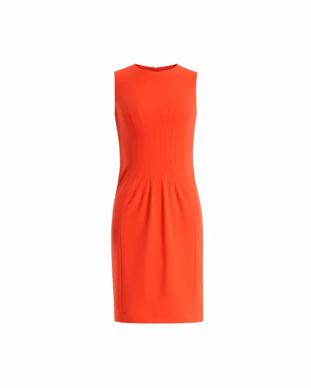 Waist Tuck Sleeveless Sheath Dress made by Kasper