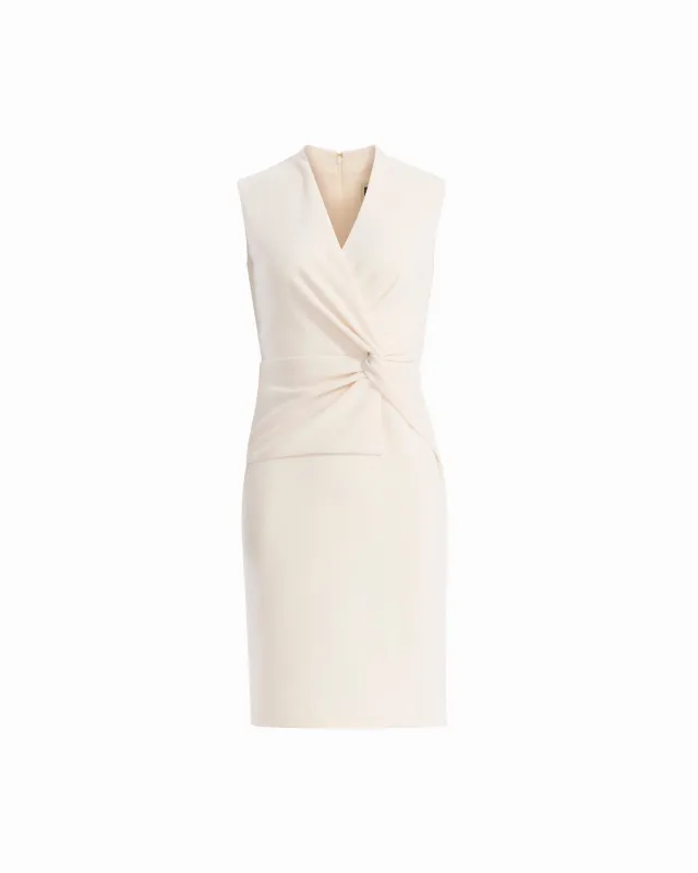 V-Neck Twist Sheath Dress made by Kasper