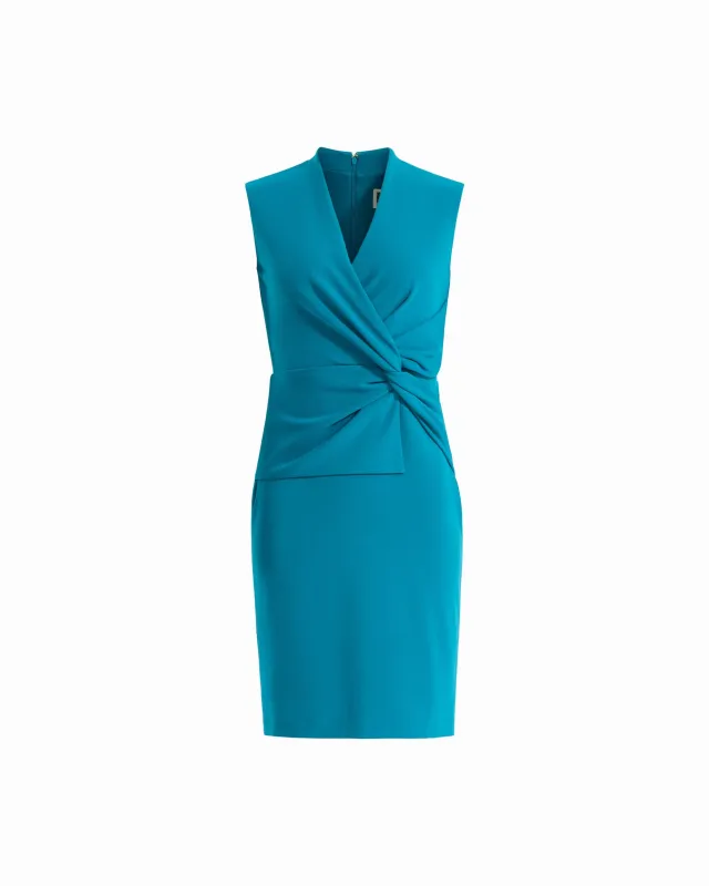 V-Neck Twist Sheath Dress made by Kasper