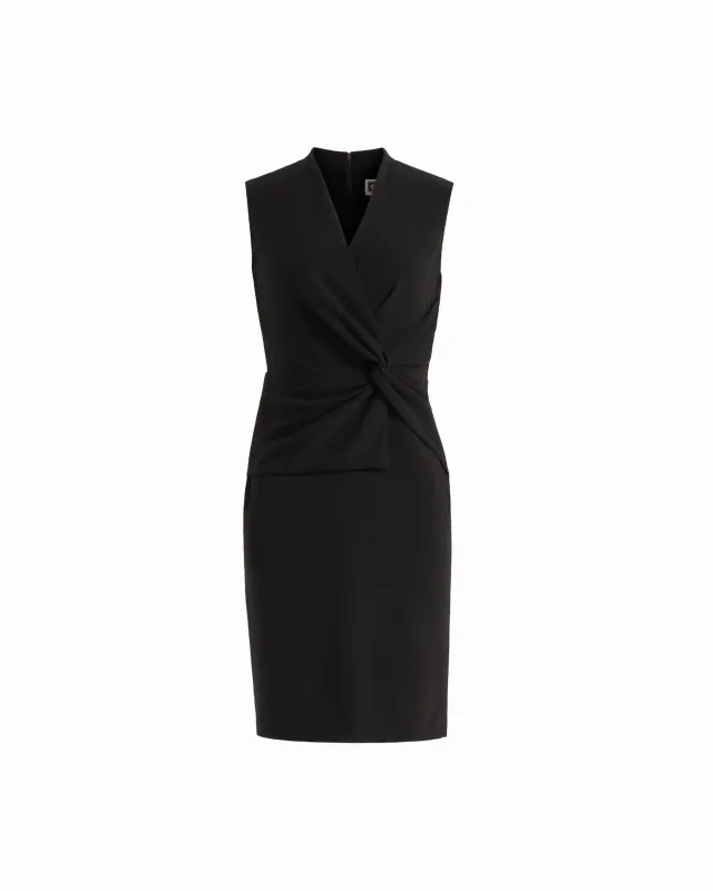 V-Neck Twist Sheath Dress made by Kasper