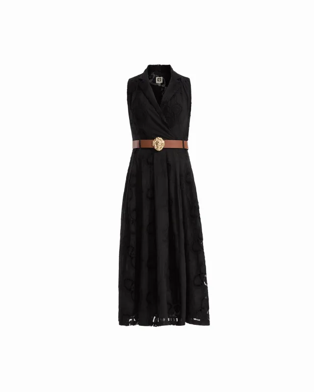Notch Collar Wrap Dress made by Kasper