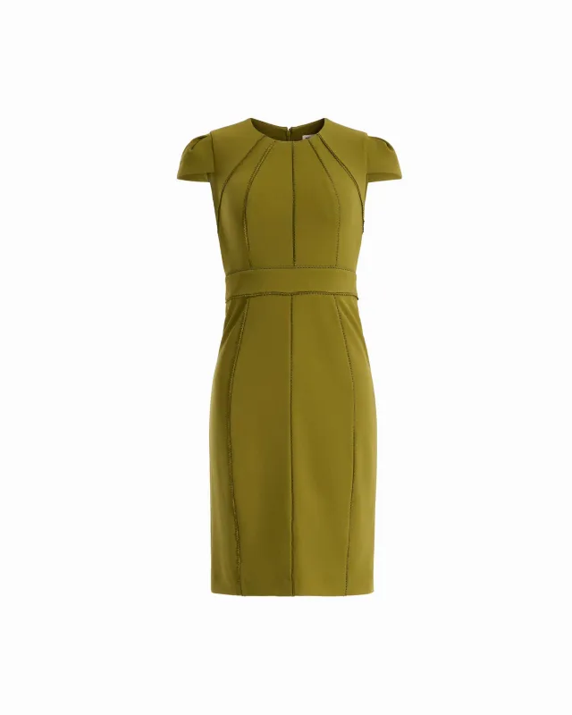 Trim Seam Sheath Dress made by Kasper