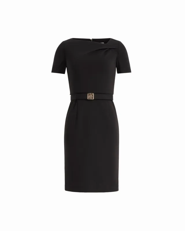 Twist Neck Sheath Dress made by Kasper