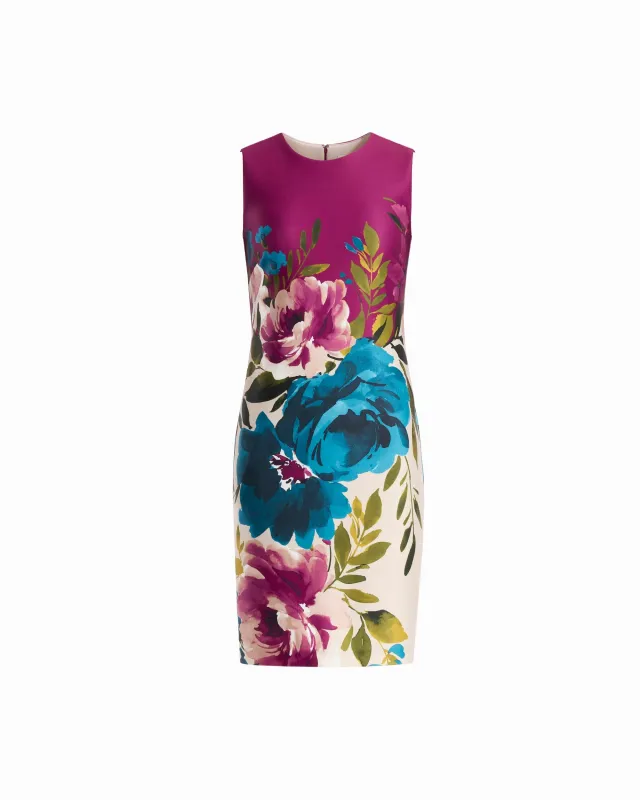 Crew Neck Sheath Dress made by Kasper