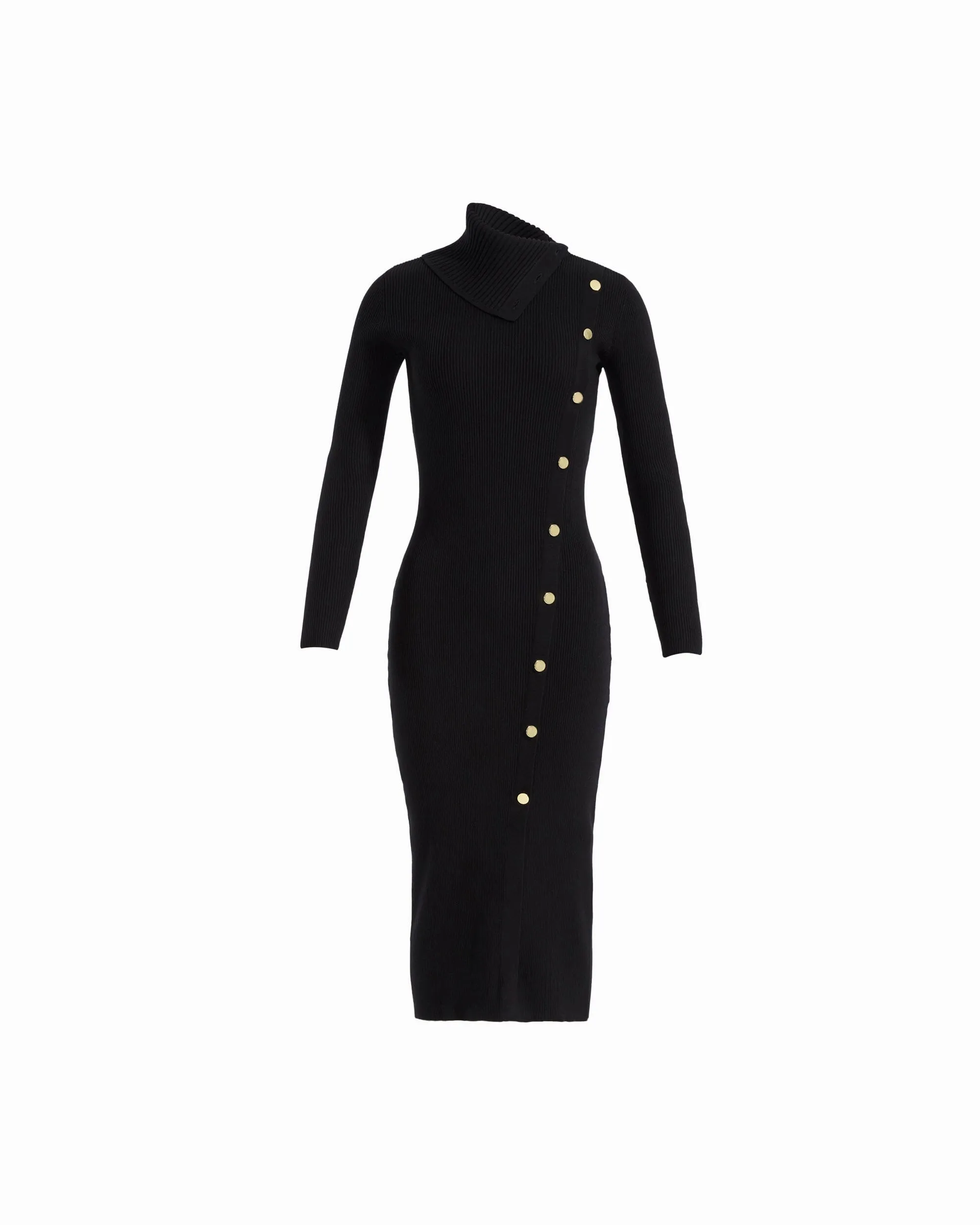 Ribbed Long Sleeve Turtleneck Dress sold by Anne Klein