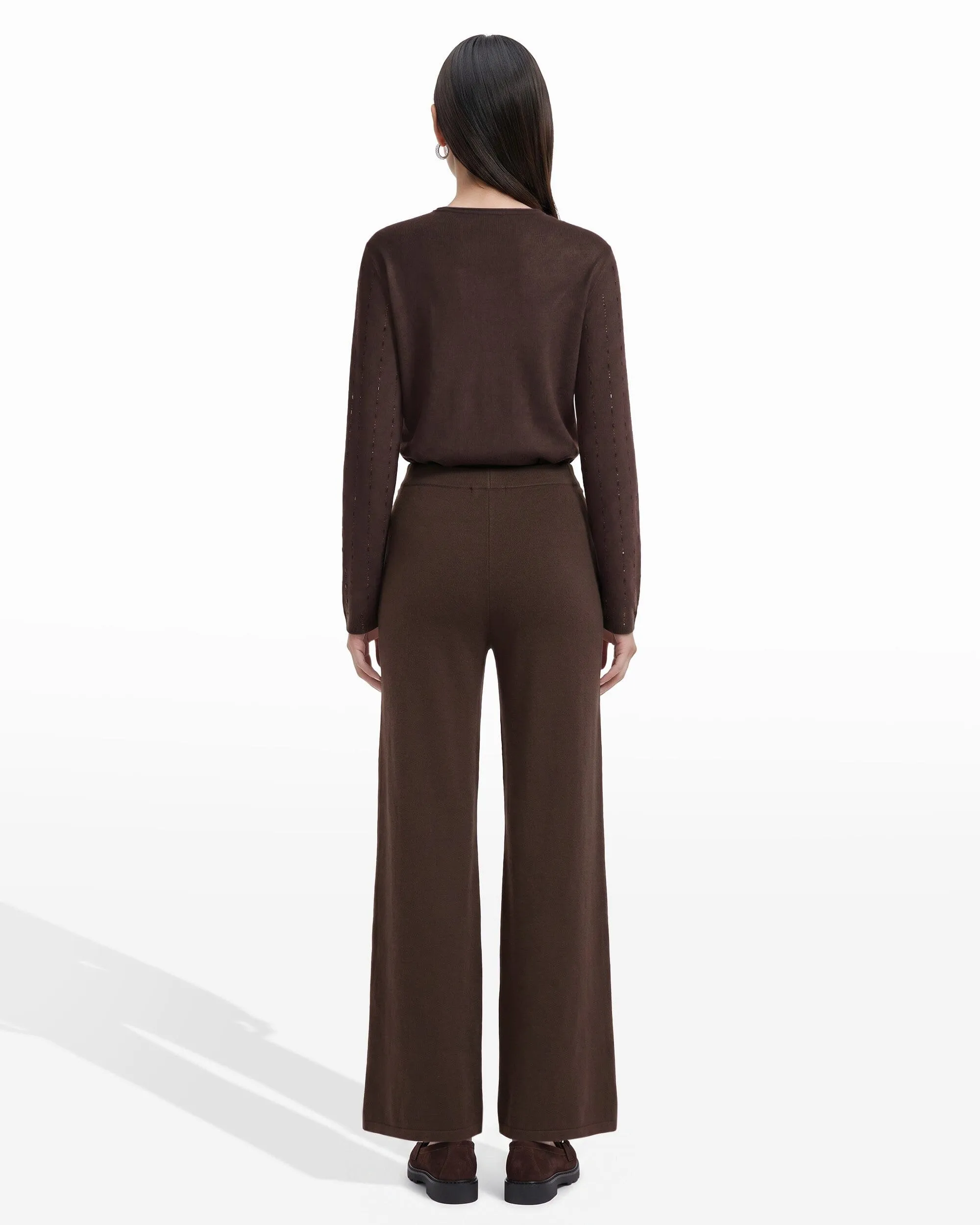Heat Set Wide Leg Sweater Pant sold by Anne Klein product image thumbnail 4