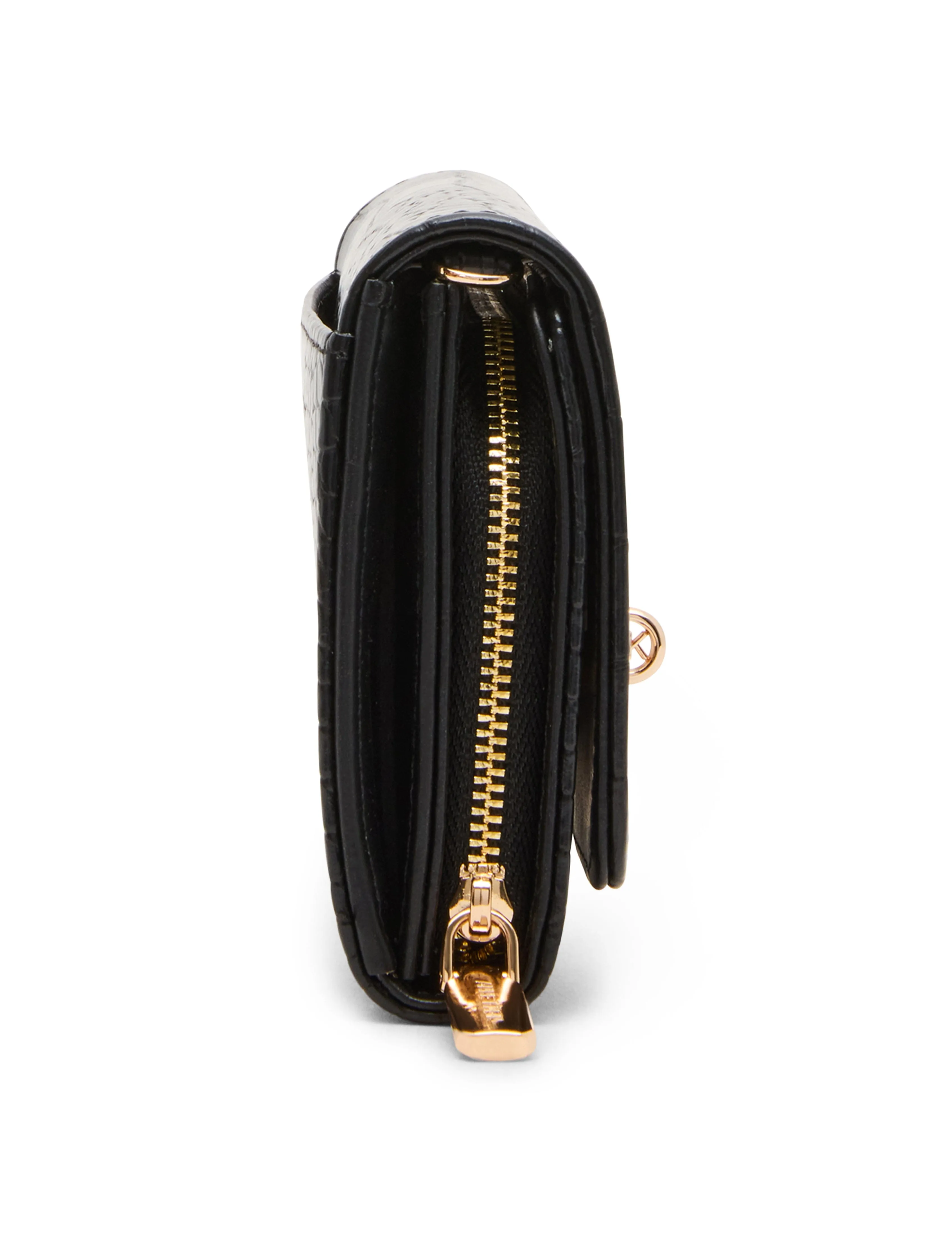 Faux Croc Embossed Turnlock Wallet on Chain sold by Anne Klein product image thumbnail 5