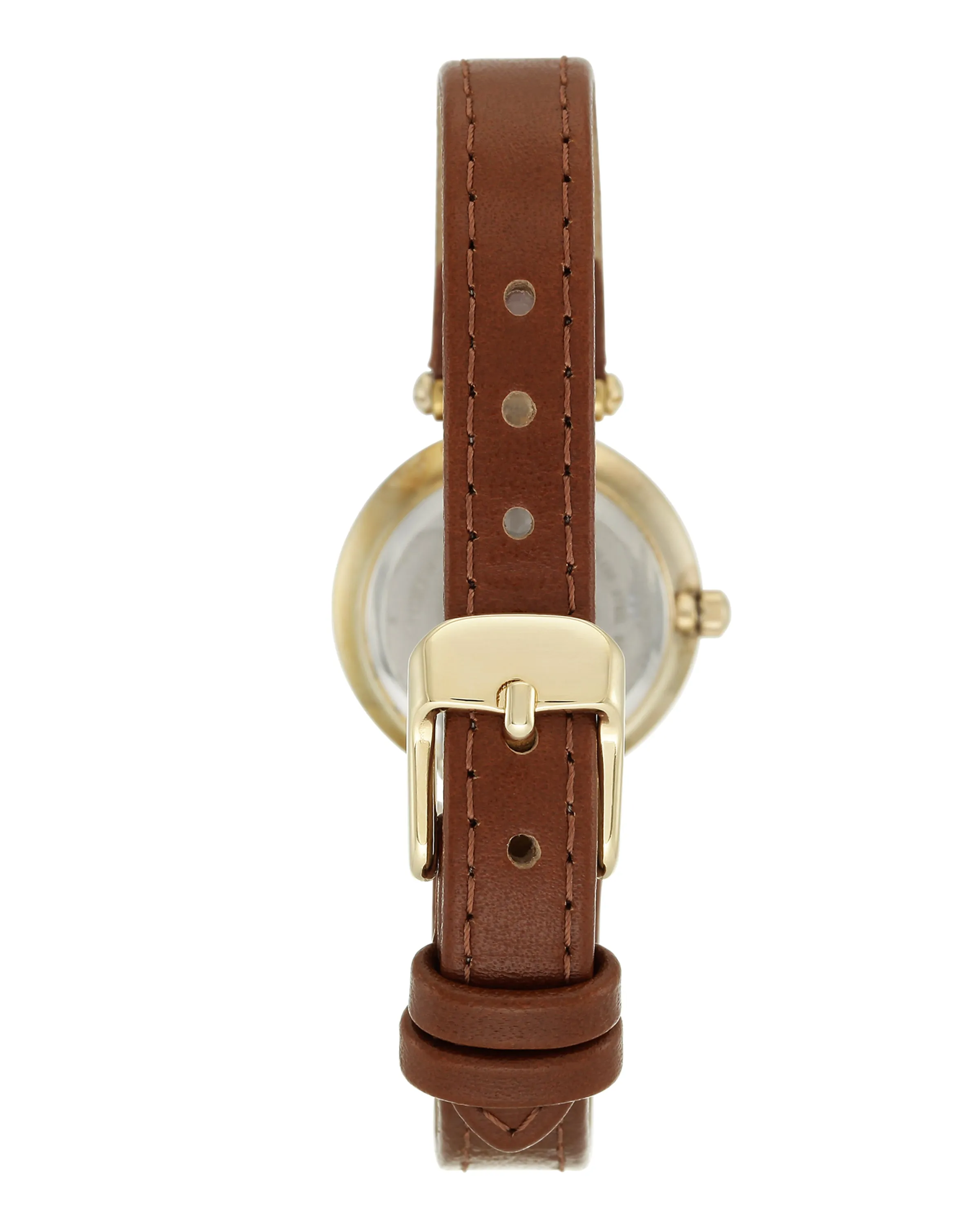 Classic Round-Face Leather Strap Watch sold by Anne Klein product image thumbnail 2