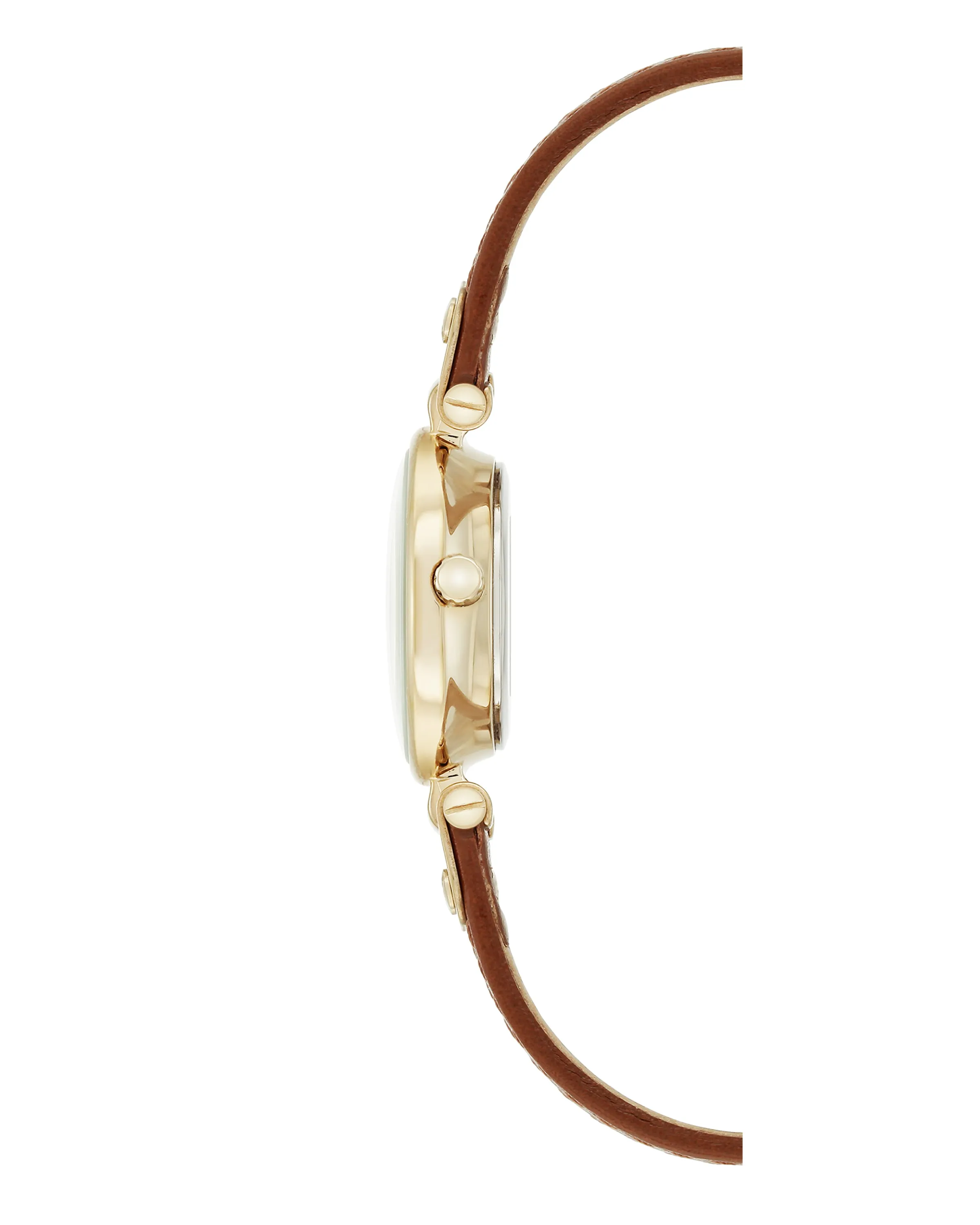 Classic Round-Face Leather Strap Watch sold by Anne Klein product image thumbnail 3
