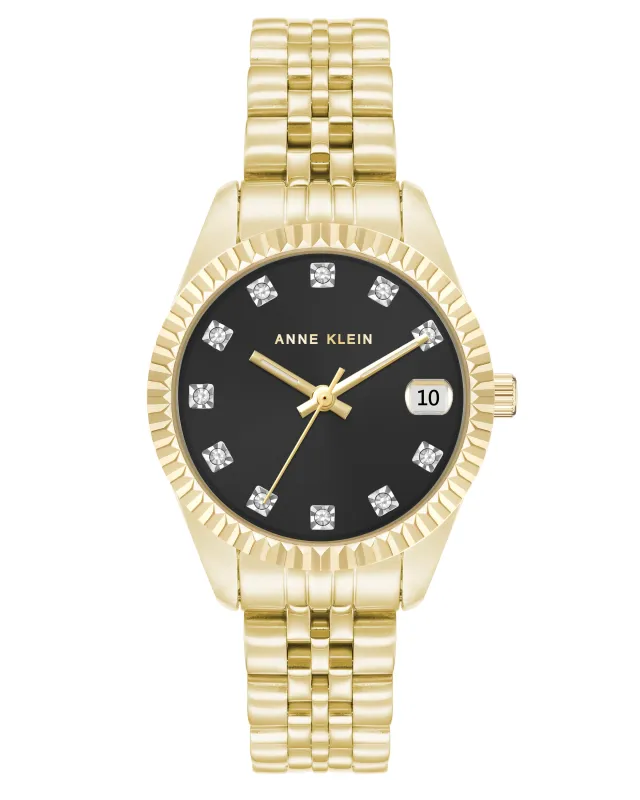 Crystal Accented Bracelet Watch made by Anne Klein