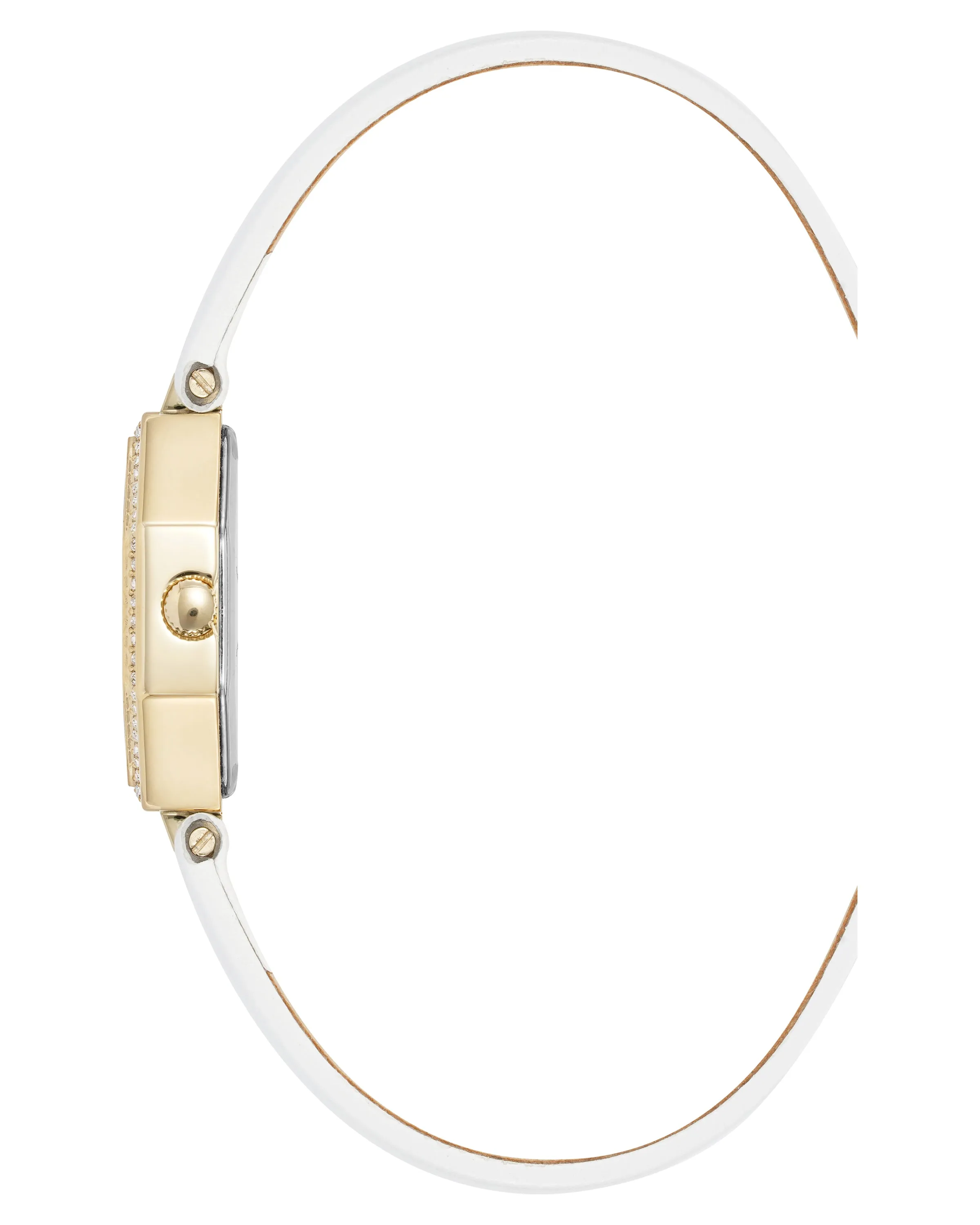 Crystal Accented Octagonal Leather Strap Watch sold by Anne Klein product image thumbnail 3