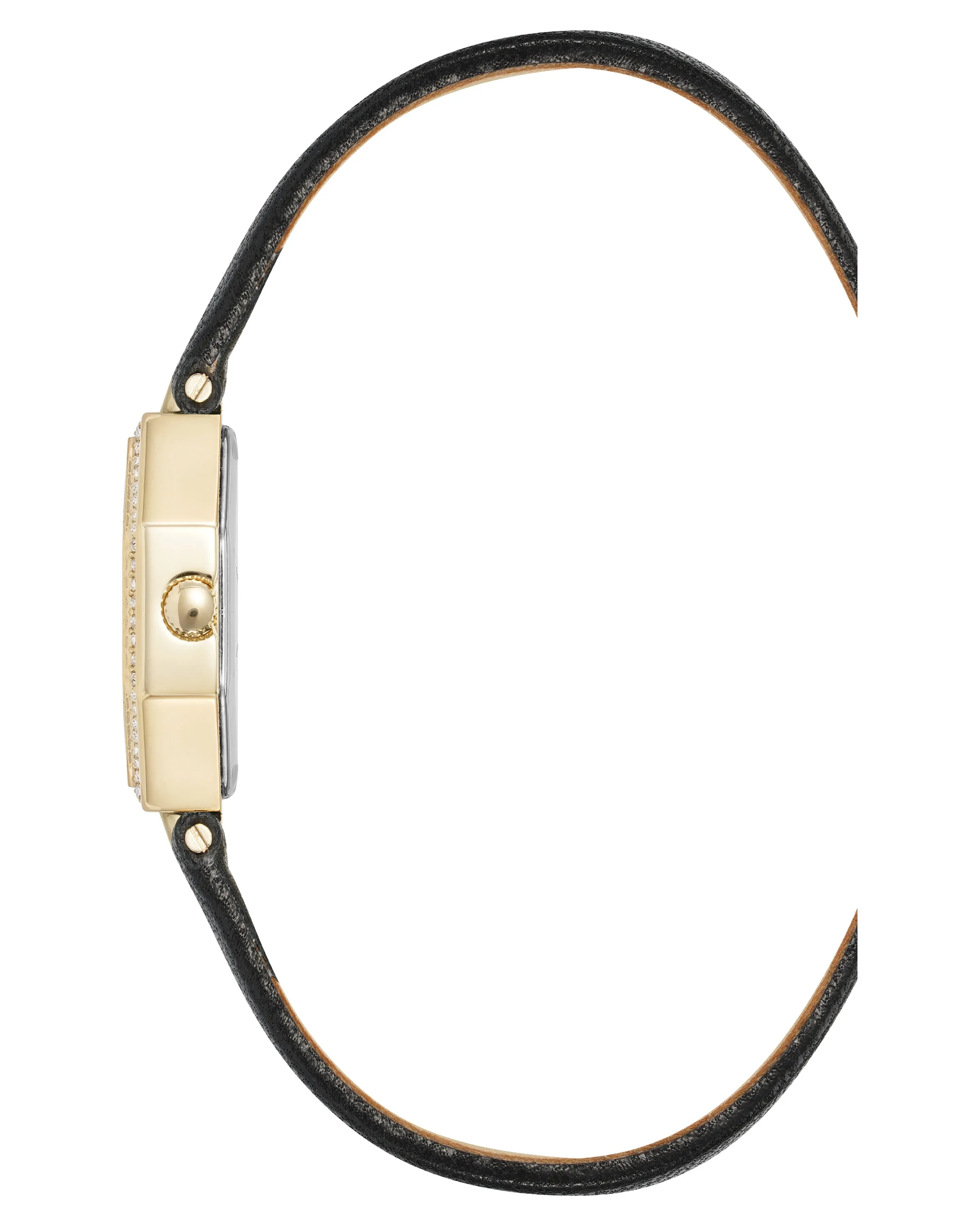 Crystal Accented Octagonal Leather Strap Watch sold by Anne Klein product image thumbnail 3