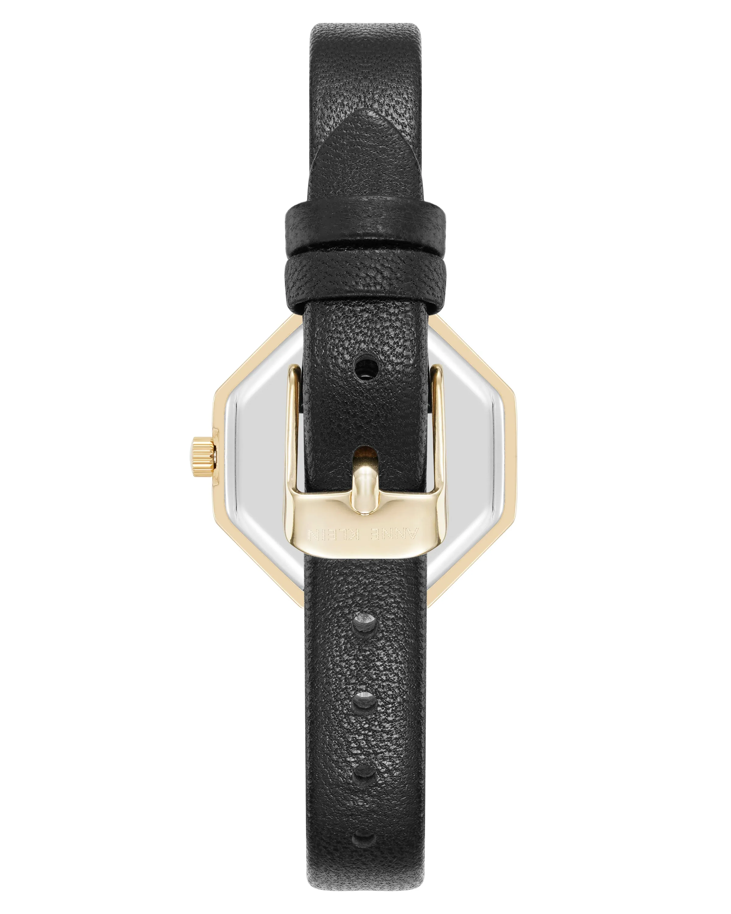 Crystal Accented Octagonal Leather Strap Watch sold by Anne Klein product image thumbnail 2
