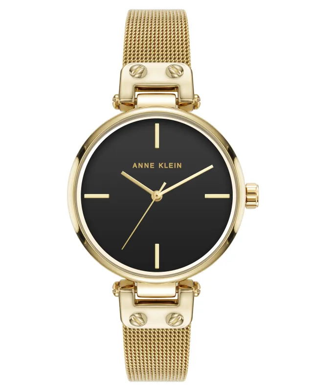Contemporary Mesh Bracelet Watch made by Anne Klein