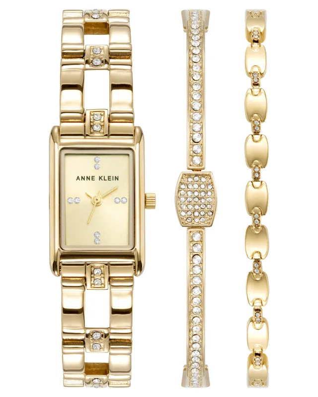 Classic Watch and Bracelet Set made by Anne Klein