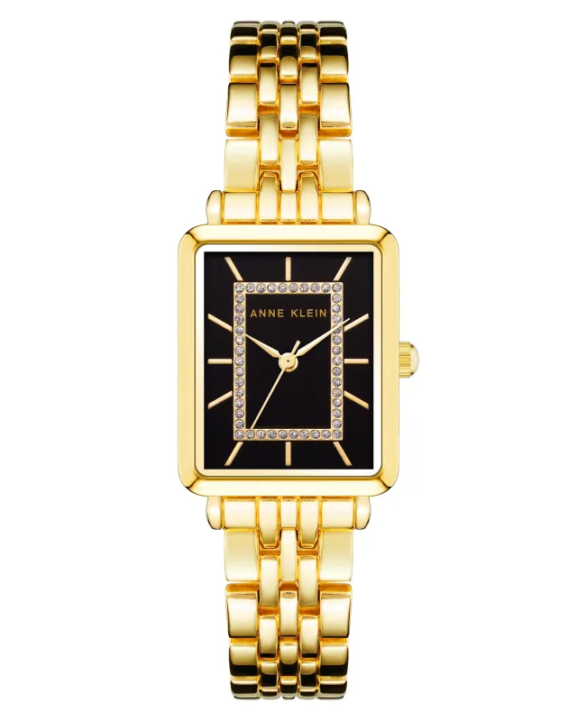 Classic Rectangular Bracelet Watch made by Anne Klein